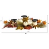 image:imageNearly Natural 22 Fall Harvest Pumpkins amp Berries Candelabrum Centerpiece