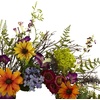 image:imageNearly Natural 24Inch Spring Garden Wreath with Twig Base MulticoloredGreen