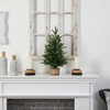 image:imageNearly Natural 2ft Artificial Christmas Tree with 35 Clear LED Lights in Decorative Basket