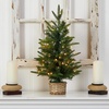 image:imageNearly Natural 2ft Artificial Christmas Tree with 35 Clear LED Lights in Decorative Basket