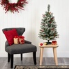 image:imageNearly Natural 3 Frosted Swiss Pine Prelit Artificial Christmas Tree