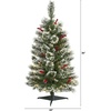 image:imageNearly Natural 3 Frosted Swiss Pine Prelit Artificial Christmas Tree