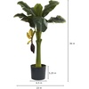 image:imageNearly Natural 3 ft Artificial Banana Tree with Pot Faux Room Decor Plant