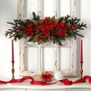 image:imageNearly Natural 36 Artificial Poinsettia Christmas Centerpiece with Berries