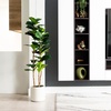 image:imageNearly Natural 5ft Artificial Fiddle Leaf Tree in Decorative White Planter