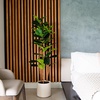 image:imageNearly Natural 5ft Artificial Fiddle Leaf Tree in Decorative White Planter
