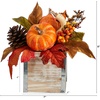 image:imageNearly Natural 8 Fall Harvest Pumpkins and Berries Artificial Arrangement7 In W x 7 In D x 8 In H Pack of 2