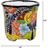 image:imageNearly Natural 95 in x 10 in HandPainted Mexican Talavera Ceramic Planter