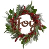 image:imageNearly Natural 24in Joy and Berries Artificial Christmas Wreath