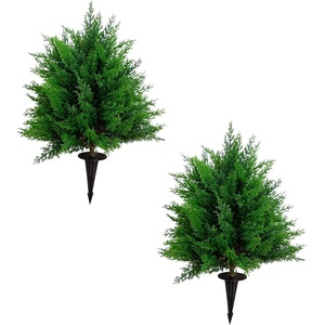 image:imageNearly Natural 15 in UVResistant Artificial Cedar Bush Set of 219 in