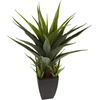 image:imageNearly Natural 30 in Artificial Agave Plant with Black Planter