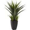 image:imageNearly Natural 30 in Artificial Agave Plant with Black Planter