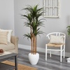 image:imageNearly Natural 70in Giant Yucca Artificial Tree in White Planter UV Resistant