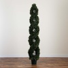image:imageNearly Natural 7ft Double Pond Cypress Spiral Topiary UV Resistant IndoorOutdoor
